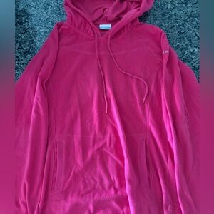 Columbia Hot Pink Fleece Womens Hoodie Medium
